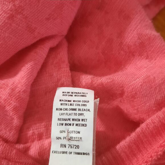 BKE The Buckle Womens Long Sleeve Coral Lace T-Shirt Size XL - Picture 5 of 6